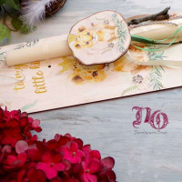 EC2273-Πασχαλινή λαμπάδα τιγράκι με πλάτη