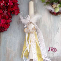 EC22118-Πασχαλινή λαμπάδα με άγγελο