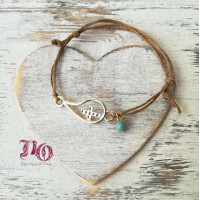 Μαρτυρικό βάπτισης βραχιόλι με σταυρό σε σταγόνα