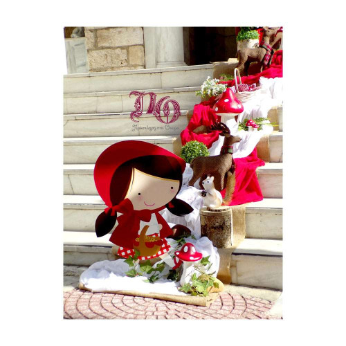 Στολισμός βάπτισης Κοκκινοσκουφίτσα