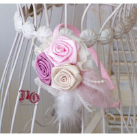 Στέκα τριαντάφυλλα εκρού-ροζ-μήλο