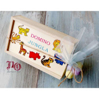 Μπομπονιέρα ντόμινο ζώα ζούγκλας